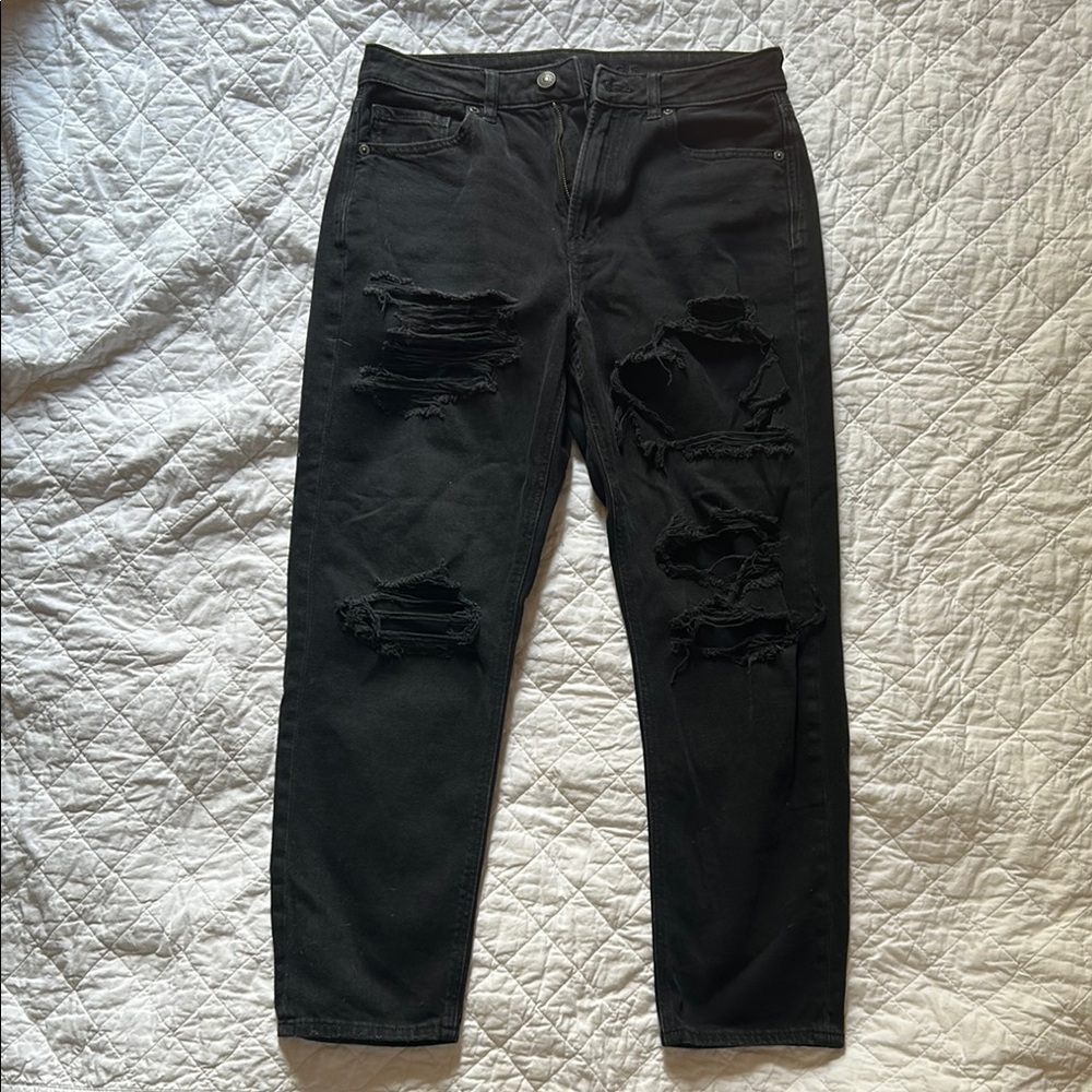 American Eagle Outfitters Black Ripped women’s Jeans